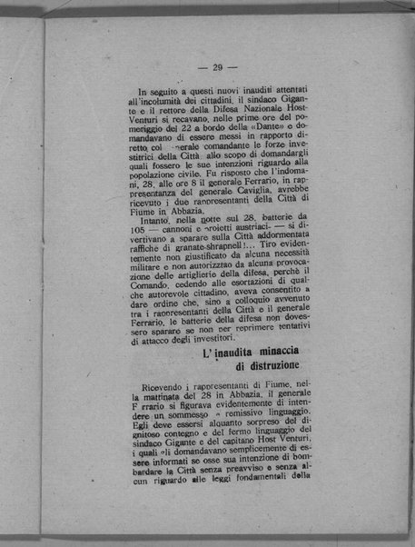 L'assasinio di Fiume. Narrazione documentata delle giornate sanguinose del Natale fiumano